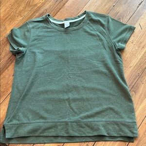 Old Navy Active Olive Crewneck Tee